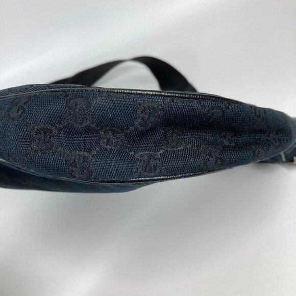 GUCCI GGCanvas Shoulder Bag Black CanvasxLeather 122790 - Picture 7 of 15